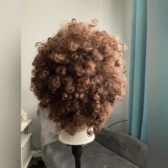 Human Hair Afro Wig - Picture 2 of 3